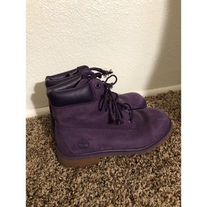 SOLD Purple Timberlands